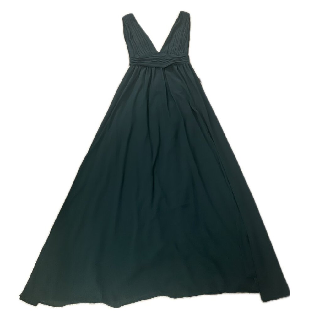 DEFECT NWT Lulus Heavenly Hues Maxi Dress Forest Green Prom Size S #508192 - Picture 5 of 14